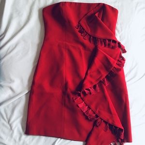 Nat Tassel & Ruffle Mini Dress